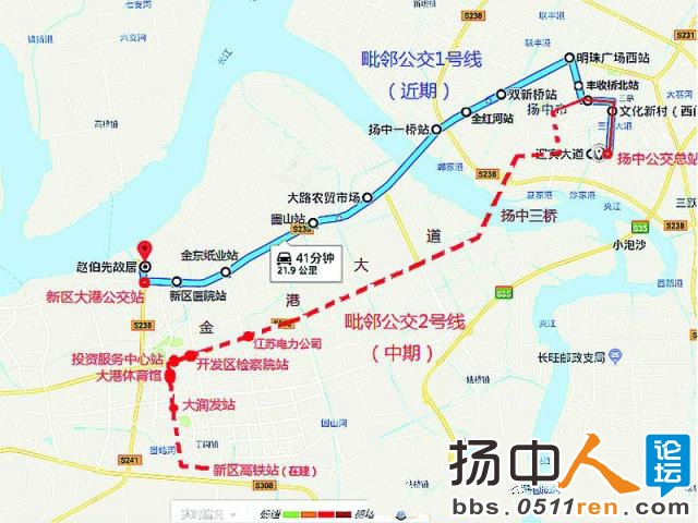 扬中至镇江新区毗邻公交线路优化方案